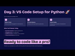 Set Up VS Code for Python in 60 Seconds 💻🔥 | Beginner’s AI Coding Setup! #Python #VScode #AI