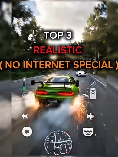 TOP 3😱 CARS REALISTIC GAMES 🏎 NO INTERNET SPECIAL #racinggames #sportscars #sportscarsoffline