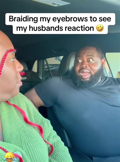 Showing my boyfriend my new eyebrows 🤣😂#funny #funnyvideo #fyp #laugh #funnyprank