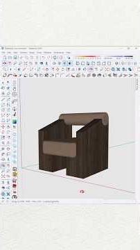 Modeling a Simple Armchair in #SketchUp #sketchup_core