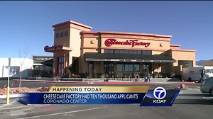 Cheesecake Factory opens today