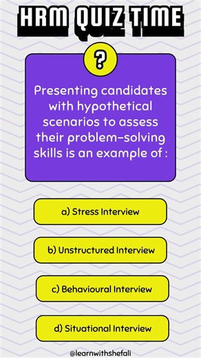 HRM Multiple Choice Questions: Test Your Knowledge! #hrm #humanresourcemanagement