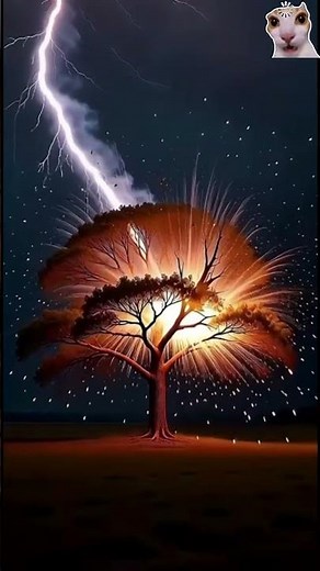 INSANE Lightning Strike Destroys Tree! ⚡