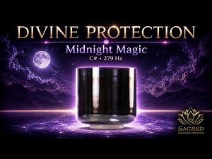 Divine Protection Sound Bath | Midnight Magic Crystal Singing Bowl 279 Hz