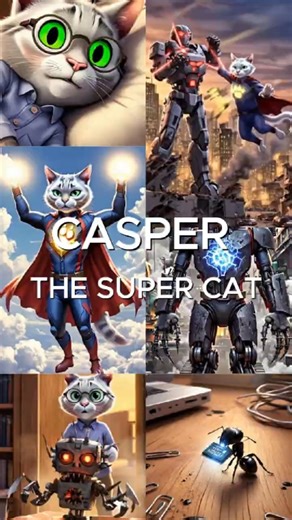 CASPER--THEME SONG #superhero #aianimation #avengers #CasperSupercat #Supercat #ThemeSong