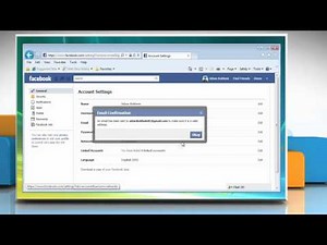 How to add or change email address on Facebook