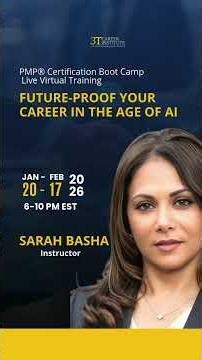 Join us LIVE for the PMP Certification Boot Camp starting January 20th! #shorts