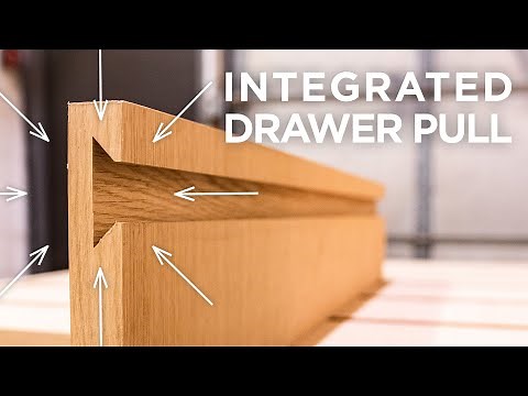 How to minimize tear-out on an integrated drawer pull | Crafted by NS Builders