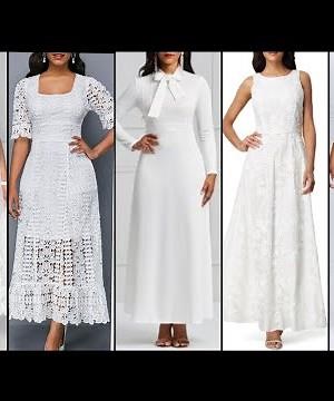 Stylish Stunning And Elegant Most Trendy Different Style White Formal Dresses 2020 Collection