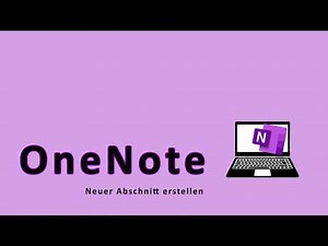 OneNote neuer Abschnitt in eine Abschnittsgruppe einfügen