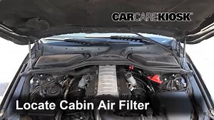 Cabin Air Filter Replacement: 2004 BMW 545i 4.4L V8