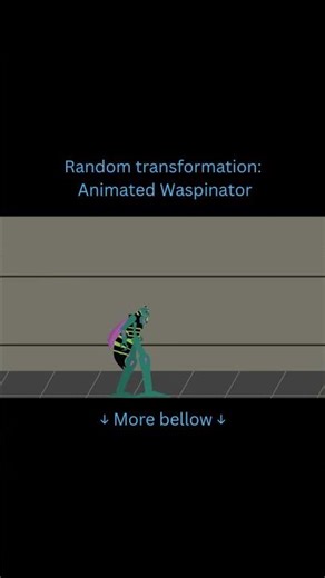 Random transformation: Animated Waspinator #transformer #decepticons #sticknodes #animation
