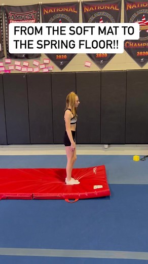 515K views · 3.8K reactions | Throwing a backhandspring on the spring floor!! #tyflipzz #tream #cheerleader #cheerleading #gymnastics #tumbling | TyFlipzz | Facebook