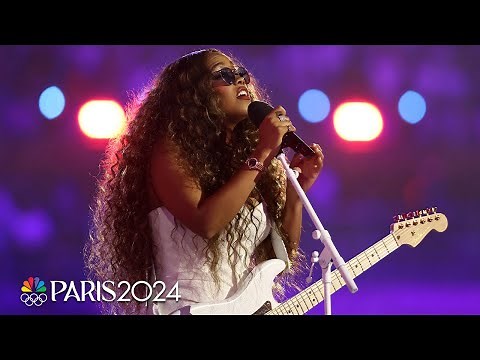 H.E.R. sings 'Star-Spangled Banner' during Closing Ceremony | Paris Olympics | NBC Sports
