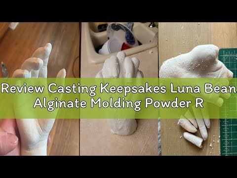 Review Casting Keepsakes Luna Bean Alginate Molding Powder Refill for Hand Casting Kit - Non-Toxic A