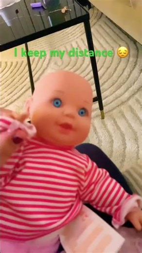 I catch my 👁️ #doll #blueeyes #funny #cute