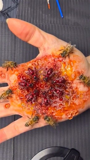 🍯🐝Realistic Bee Hive SFX Makeup Tutorial😱 #sfx_makeup #makeup #makeupartist #sfxstore