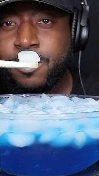 ASMR BLUE FANTA DRINKING AND EXTREME ICE EATING. #asmrdrinking #iceeating #FANTA #tcasmr