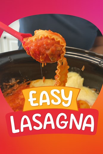 Lazy Lasagna That Tastes Gourmet Olivia uses ground beef, marinara sauce, diced tomatoes, lasagna noodles, Italian seasoning, ricotta, mozzarella cheese and water to make an easy crockpot lasagna. This original video was produced by Network Media LLC and Olivia | Spill The Fun