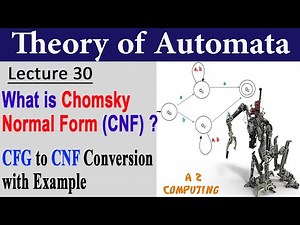 Chomsky Normal Form (CNF) || CFG to CNF Conversion with Example in Urdu/hindi