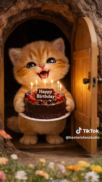 Cutesy Kitty Birthday Wishes to Brighten Your Day