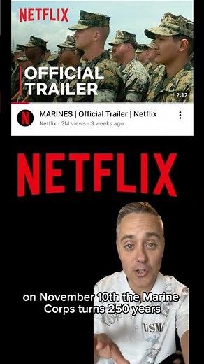 New MARINES Series on Netflix drops on the USMC Birthday 10 Nov #marines250 #marines