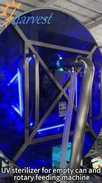 用於堅果塑膠罐的紫外線消毒器和旋轉式送料機。 #factoryproducts #machine #factory #copper