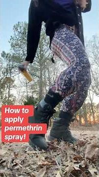 How to apply permethrin #tick repellant to your clothes and gear before going #outdoors