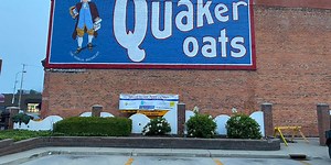 Historic Quaker Oats sign gets fresh look