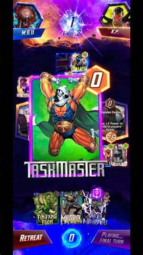 Double Task Master Saved the Day 🔥💀 [Marvel Snap] #marvelsnap #shorts