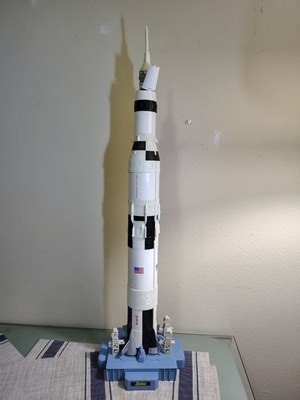 NASA Apollo 11 Saturn V Rocket Huge 28" Model w/ Command Module Motion & SOUND | eBay