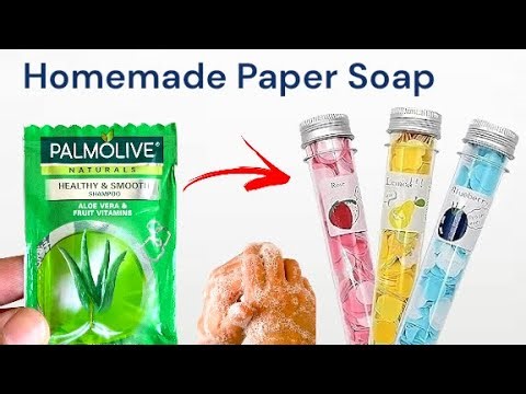 Homemade paper soap making kit| Travel Soap Hack 💡