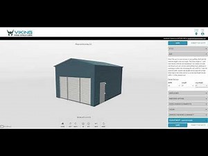 Viking Steel Structures 3D Metal Building Estimator