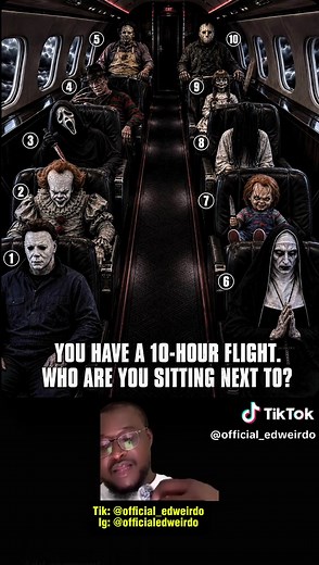 Which character are you sitting next to? #vawulence #horror | ranking horror characters filter