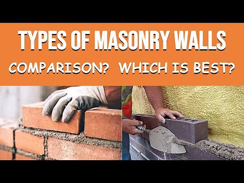 Types of masonry walls in building construction || Based on material and mortar types || K VINAY
