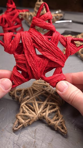 514K views · 6.6K reactions | Easy Twine and Glue Stars. A great crafting project for Christmas. | Savvy Builds | Facebook