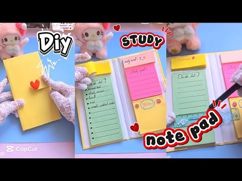 DIY Aesthetic Study Note Pads | Super Easy & Cute!