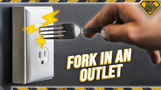 We tested what happens when a fork contacts electricity