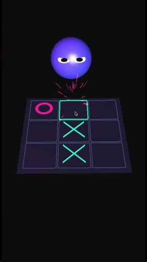 I Coded an AI For Tic-Tac-Toe (He Got MAD) #shorts