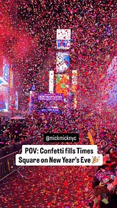 Happy New Year from New York City 🥳💞 Thank you to everyone who’s been following along through all the adventures this past year ❤️ From the confetti test to the midnight countdown. I’m so grateful for you ❤️ | New York Mickey