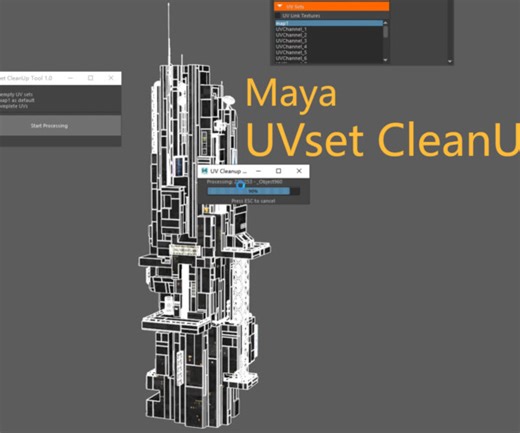 ArtStation - UVset CleanUp Tool 1.0 Maya script | Resources