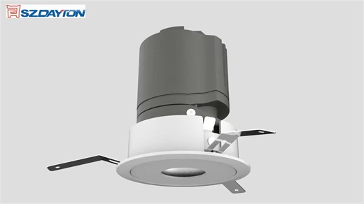High Lumen COB Recessed Ceiling Downlight Round 12W Trimless Led Down Lights