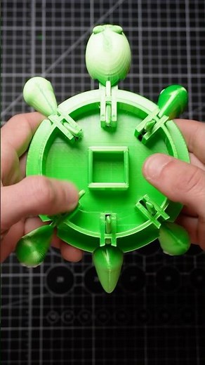 3D printed mechanical turtle coaster