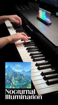 Fountain relaxing music- Nocturnal illumination Piano Cover | Genshin #genshinimpactmusic #fountain