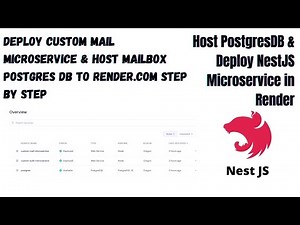Host PostgreSQL DB & Deploy a NestJS application - Free, Easy & Quick to Render.com Step by Step