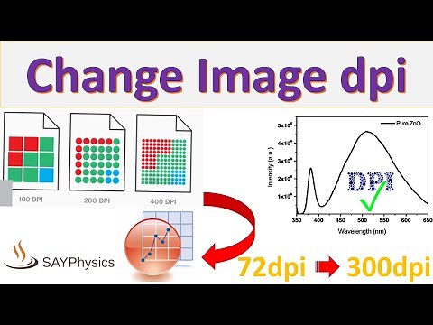 How to change image dpi in origin