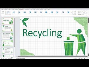 How to Make a PowerPoint Presentation on Recycling | Recycling Presentation with PPT Template | #ppt