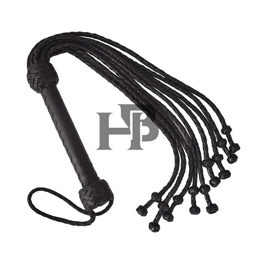 Handmade Black Leather Flogger With 09 Braided Falls - Cat O Nine Design Sturdy Knots - Etsy Australia