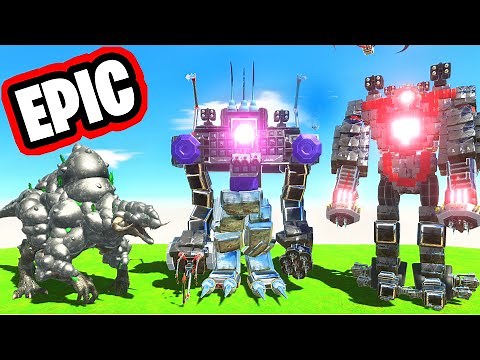 Giant EPIC ROBOT vs POWERFUL Enemy - Animal Revolt Battle Simulator ARBS