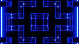 Blue neon lines of abstract pattern for holidays